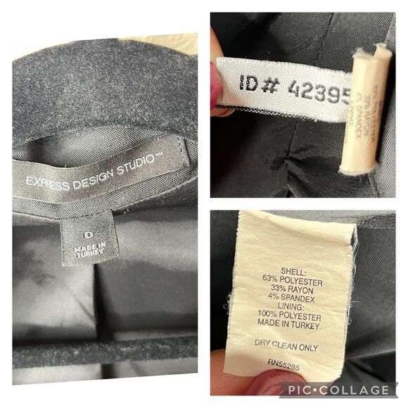 Express Design Studio Women’s Blazer Casual Wear Jacket Long Sleeve Size 0 #465 - Picture 12 of 12